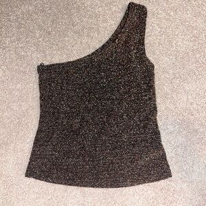 Urban Outfitters Black Glitter Top